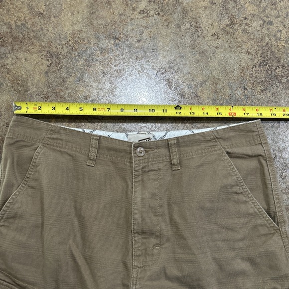 Vintage Y2k Vans Cargo Shorts Skull Brown Size 36 Skater Grunge - Picture 5 of 9